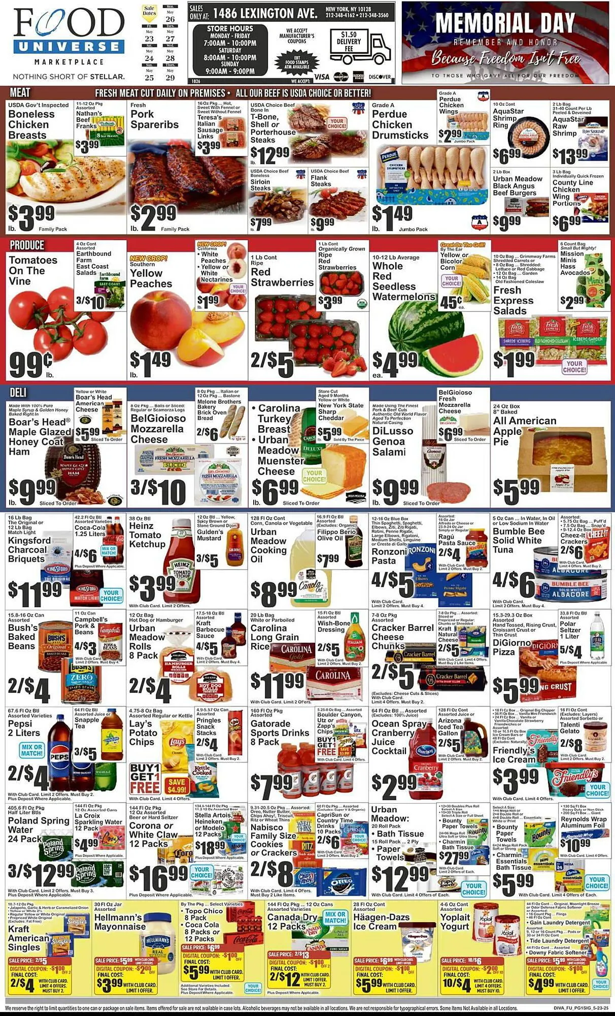Weekly ad Food Universe Weekly Ad from May 23 to May 29 2025 - Page 1