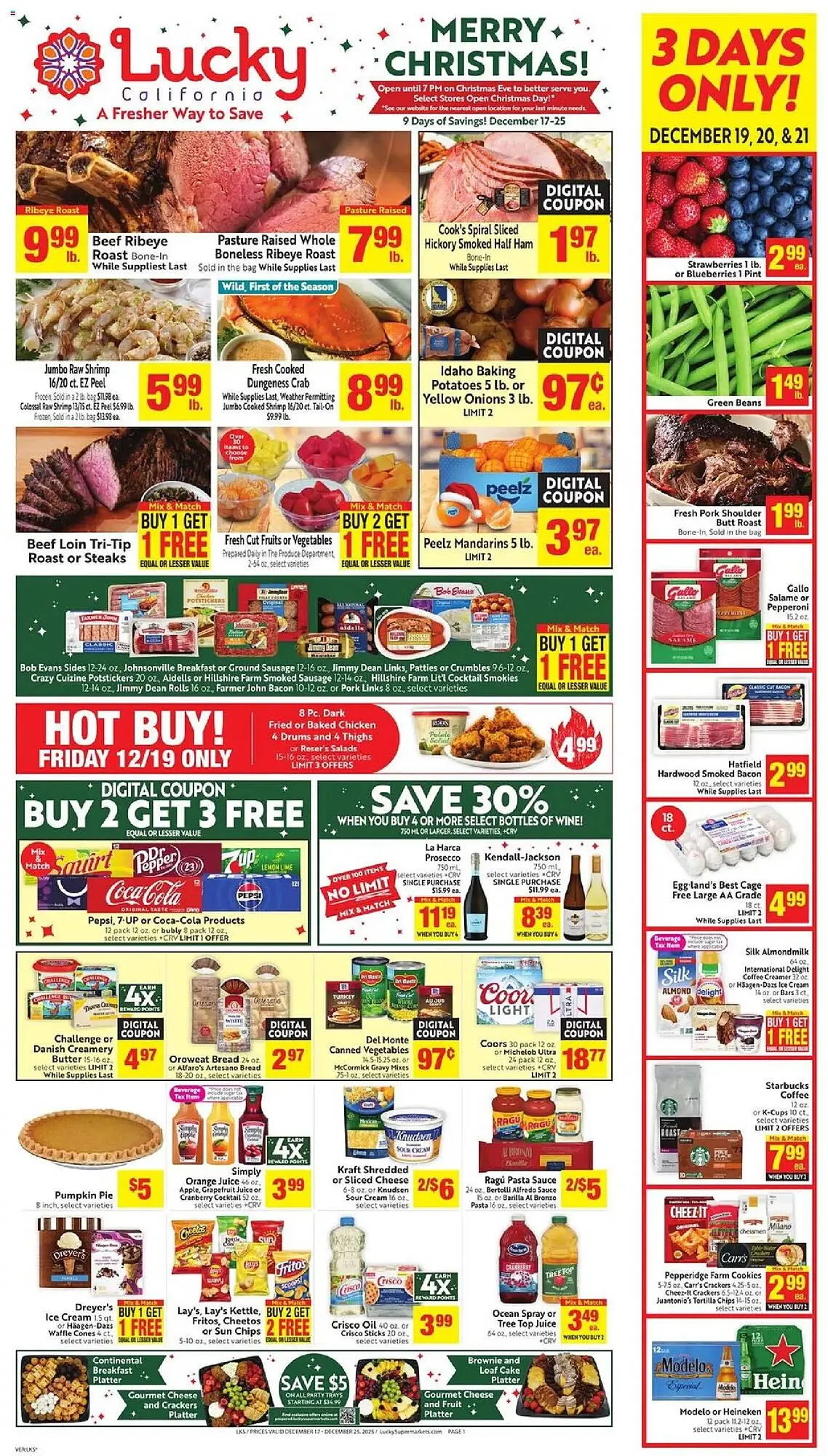 Weekly ad Lucky Supermarkets weekly ad from December 17 to December 26 2025 - Page 1