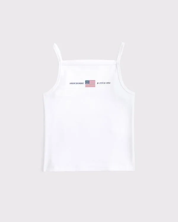 graphic logo apron tank