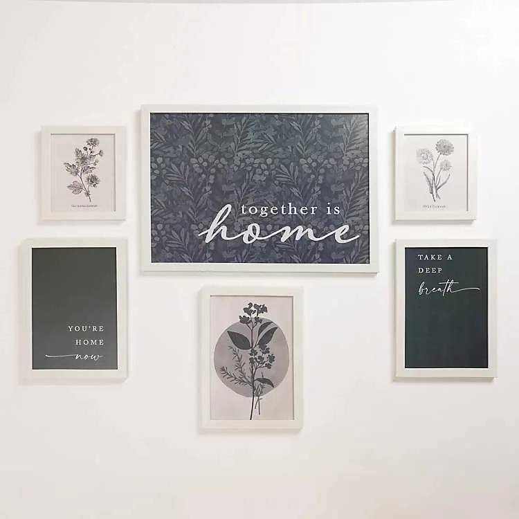 Blue and White Framed Art 6-pc. Gallery Set