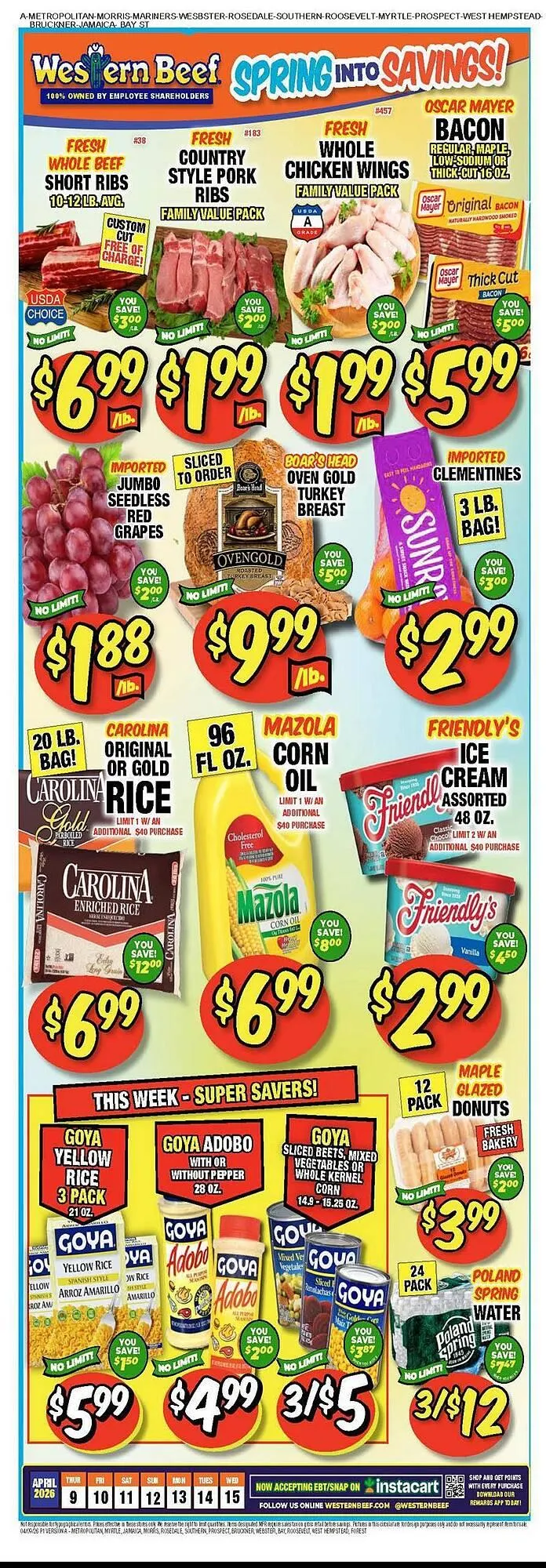 Weekly ad Western Beef circular from April 9 to April 15 2026 - Page 1