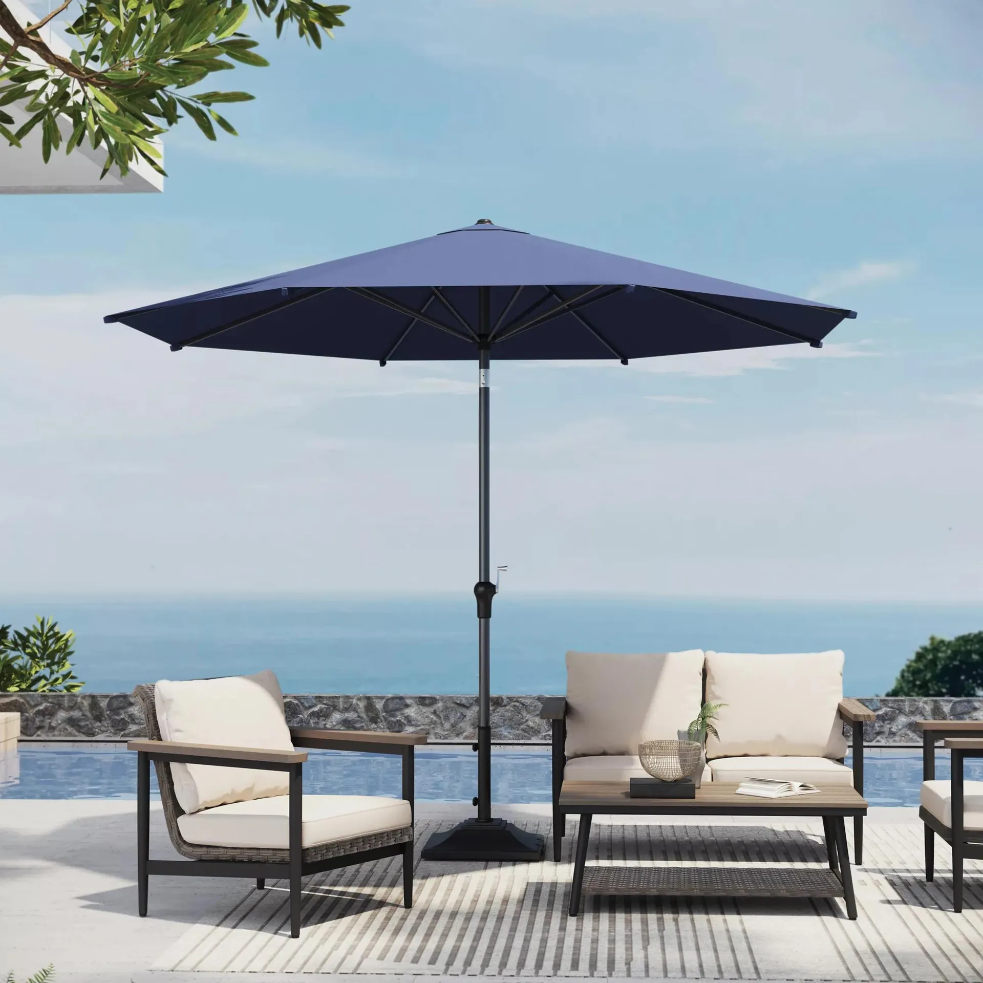 11' Market Umbrella by Villa By Sunvilla