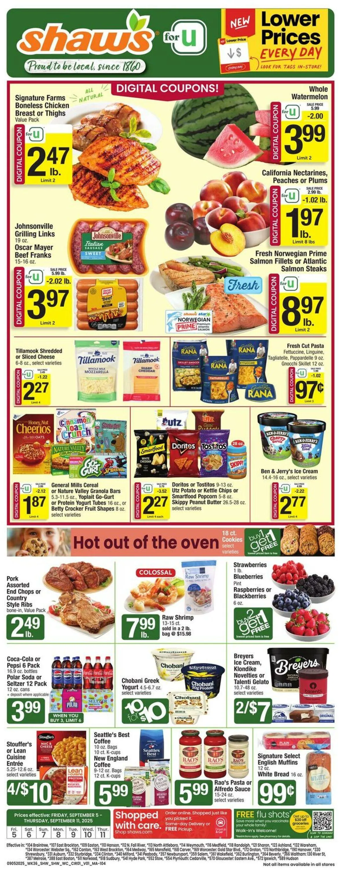 Weekly ad Shaws from September 5 to September 11 2025 - Page 1