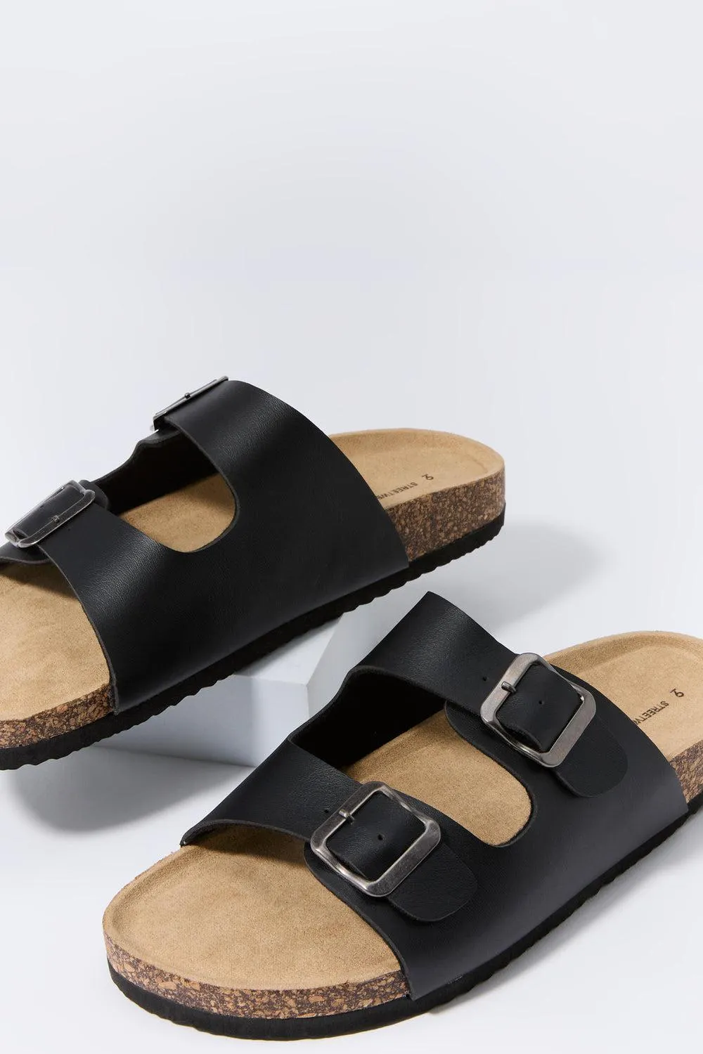 Cork Buckled Sandals