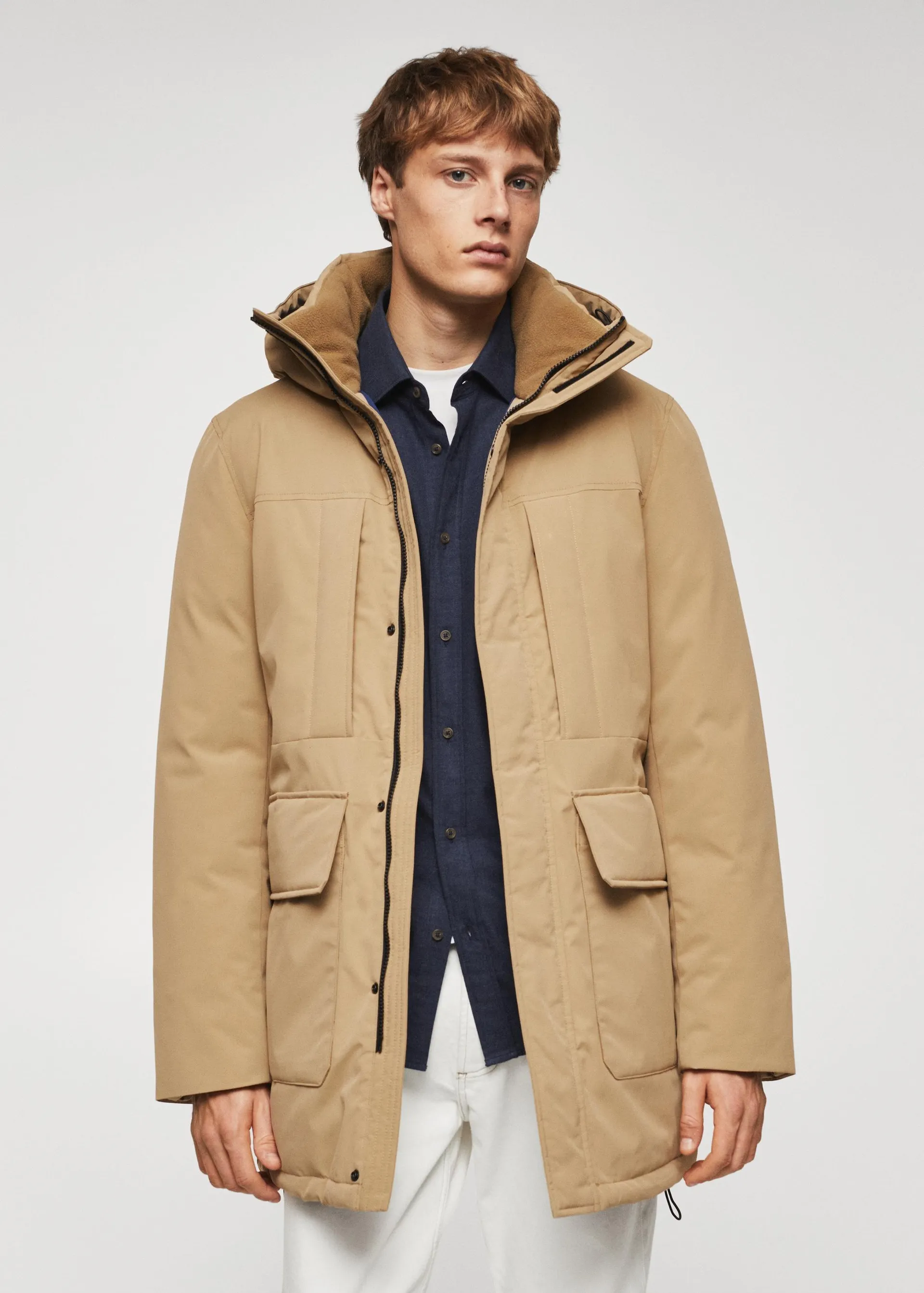 Parka acolchada capucha
