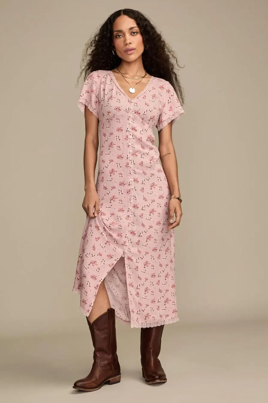 simone floral midi dress