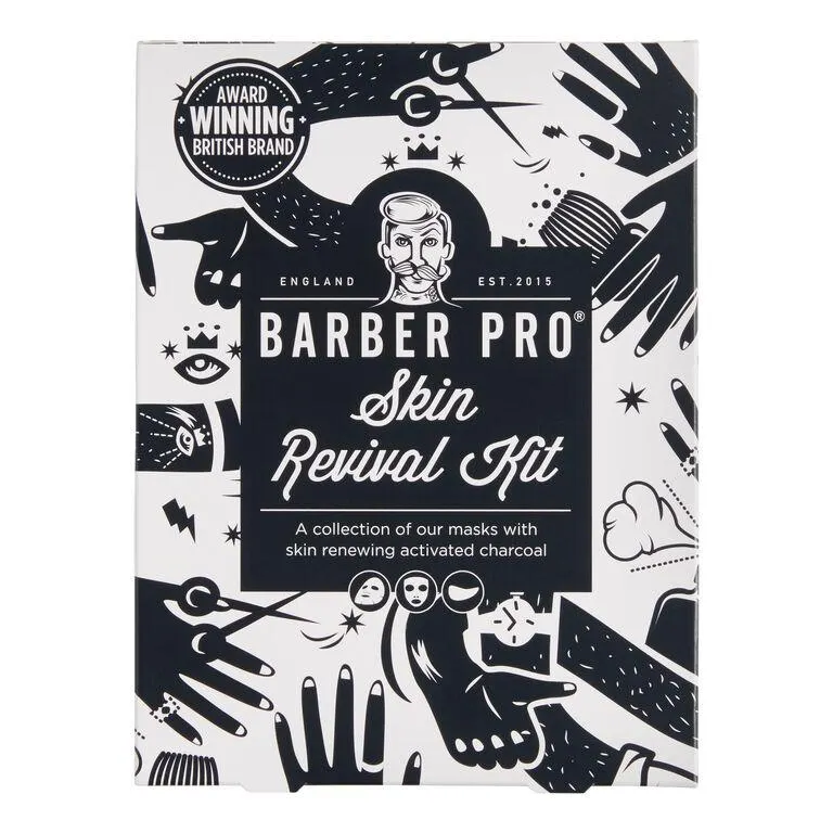 Barber Pro Skin Revival Face Mask Set 4 Pack