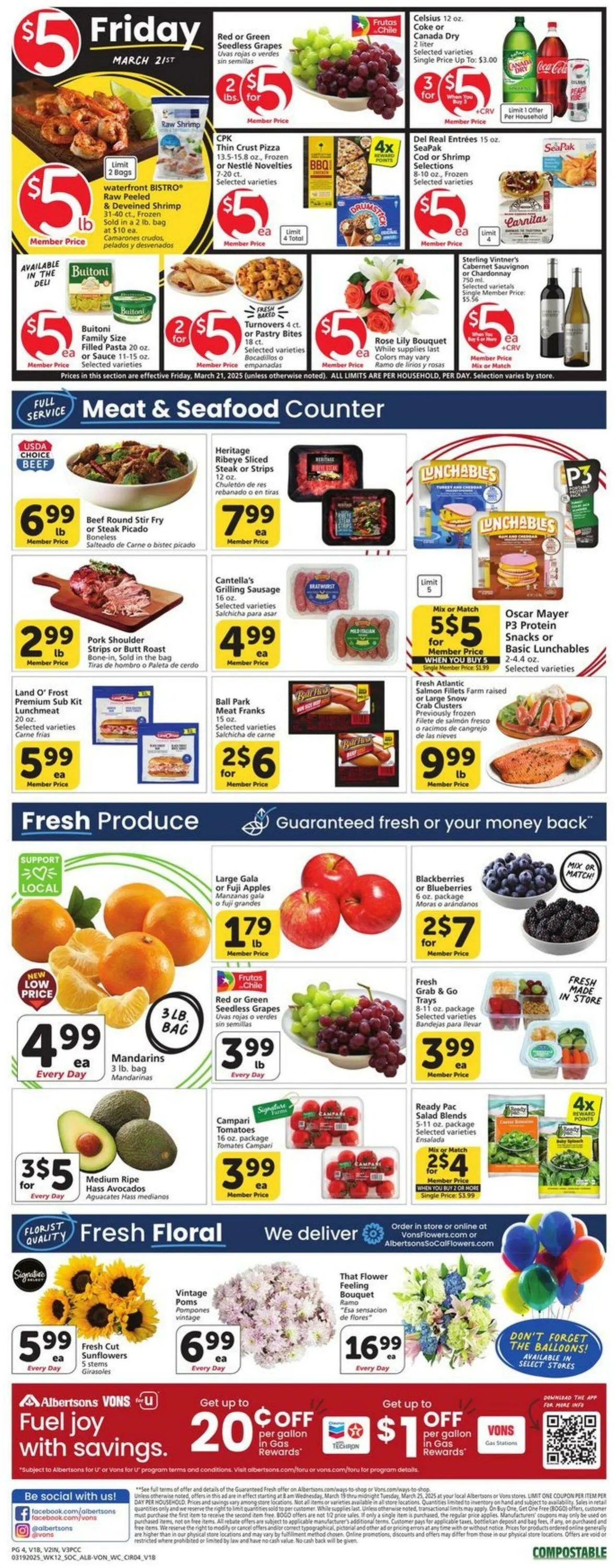 Weekly ad Vons Current weekly ad from March 19 to March 25 2025 - Page 3