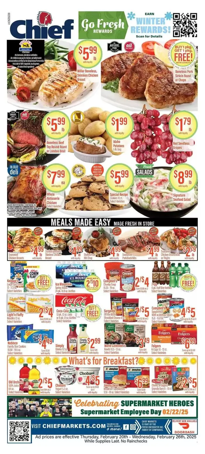 Weekly ad Chief Supermarket weekly ad from February 20 to February 26 2025 - Page 1
