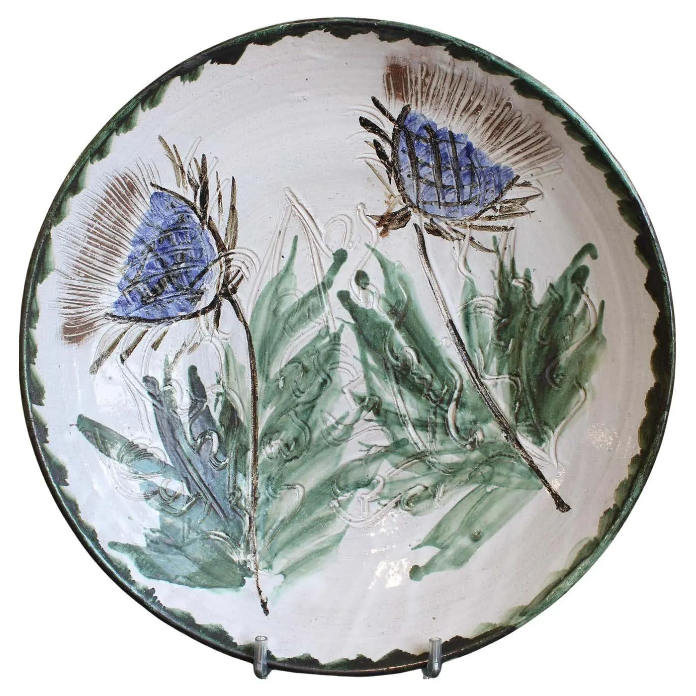 Vintage French Decorative Bowl by Albert Thiry (circa 1970s) - Large