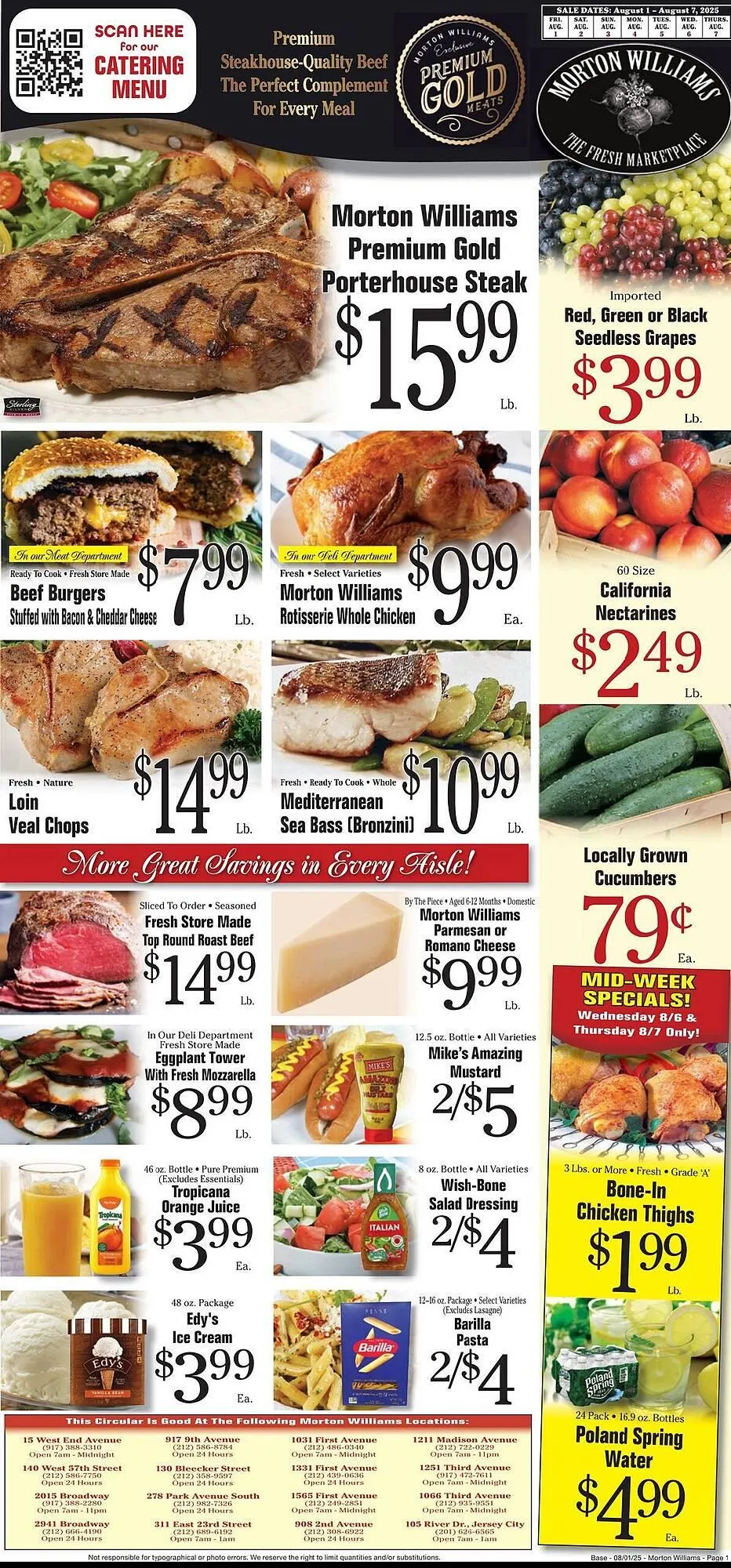 Weekly ad Morton Williams Weekly Ad from August 1 to August 7 2025 - Page 1