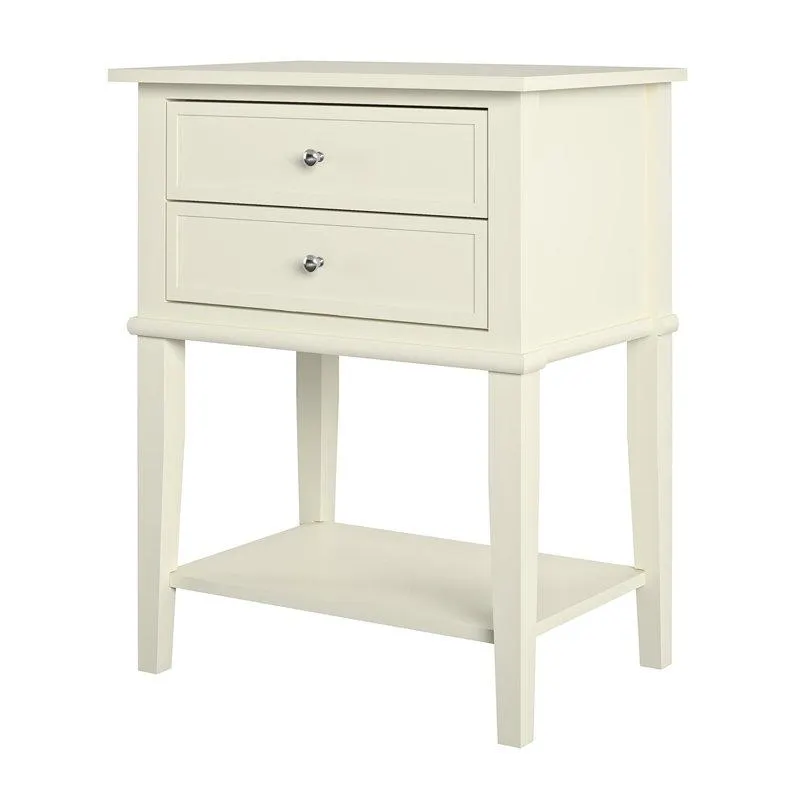 Dmitry 2-Drawer End Table with Storage