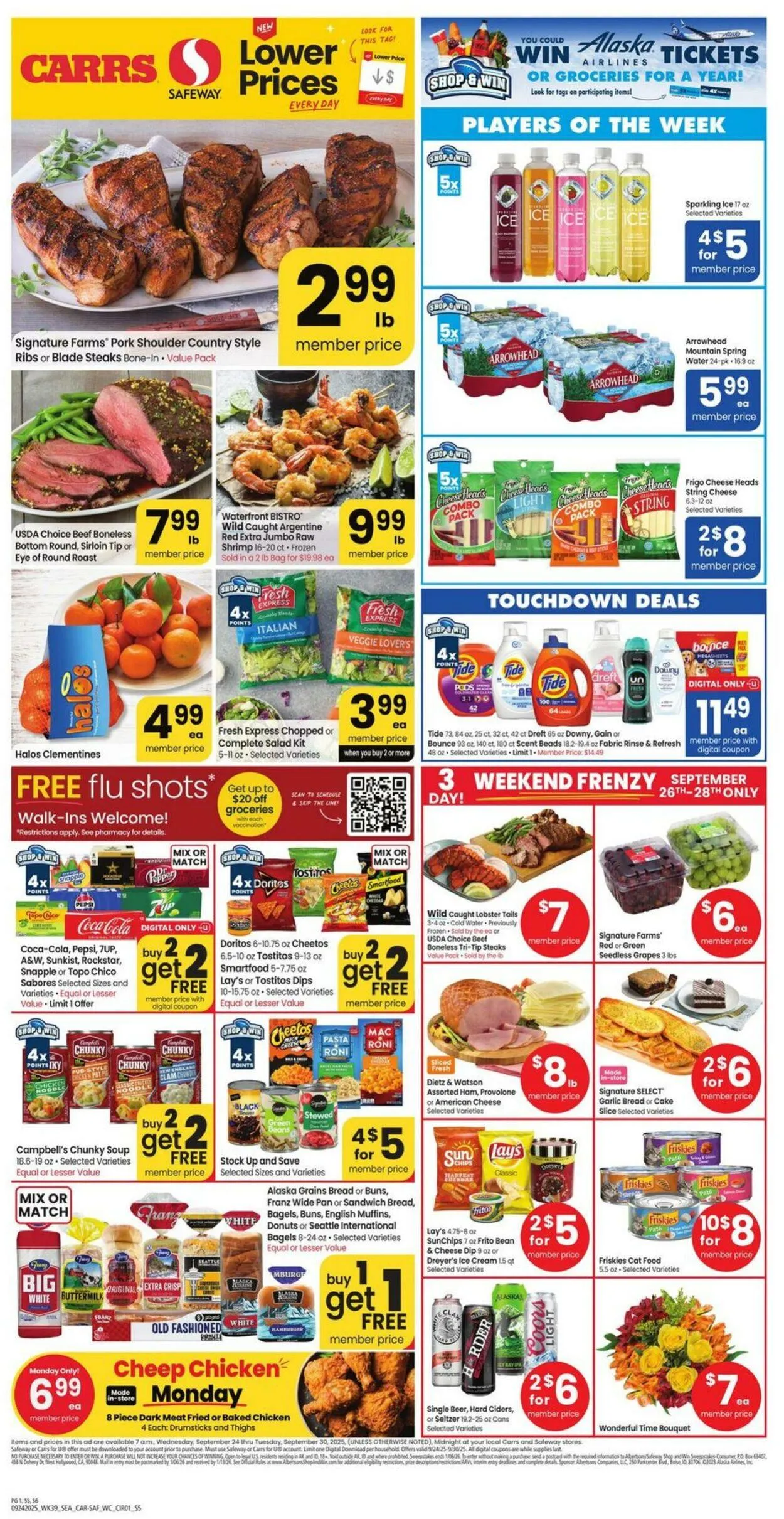 Weekly ad Carrs from September 24 to September 30 2025 - Page 1