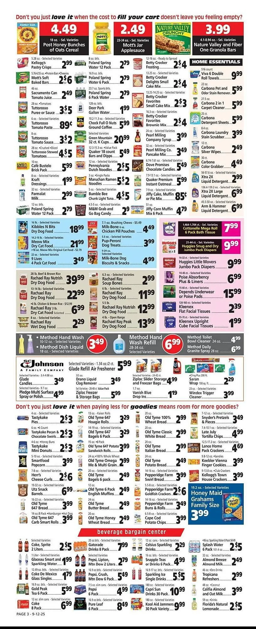Weekly promotion George's Market weekly ad spanning from September 12 to September 18 2025 - Page 3 for Catalogue 365