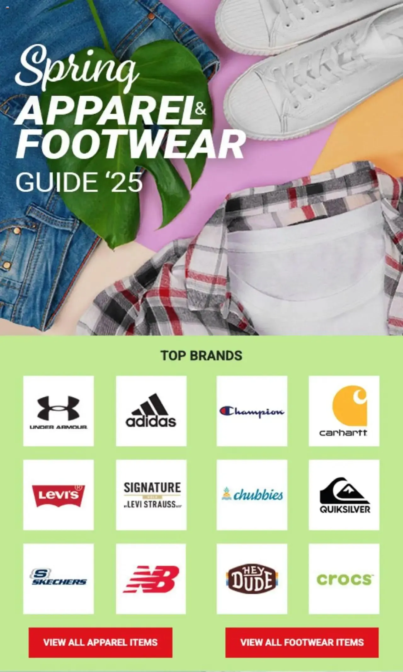 Weekly ad Dunham's Sports Spring Apparel & Footwear Guide from March 27 to May 14 2025 - Page 1