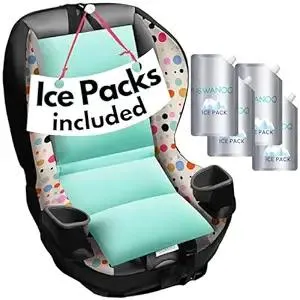 Swanoo Car Seat Cooling Pad, Stroller Cooling Pad with Ice Pack for Babies Toddler and Kids, Sun and Heat Cover Protector for Summer Carseat Cooler Liner…