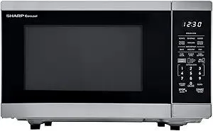 SHARP Countertop Microwave Oven Compatible with Alexa Orville Redenbacher's Certified with Removable 12.4" Carousel Turntable, 1000 Watt, 1.1 Cubic Feet, Stainless Steel
