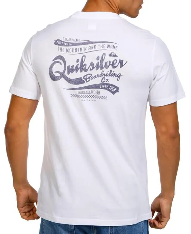 Quiksilver Mens Barber Script T-Shirt
