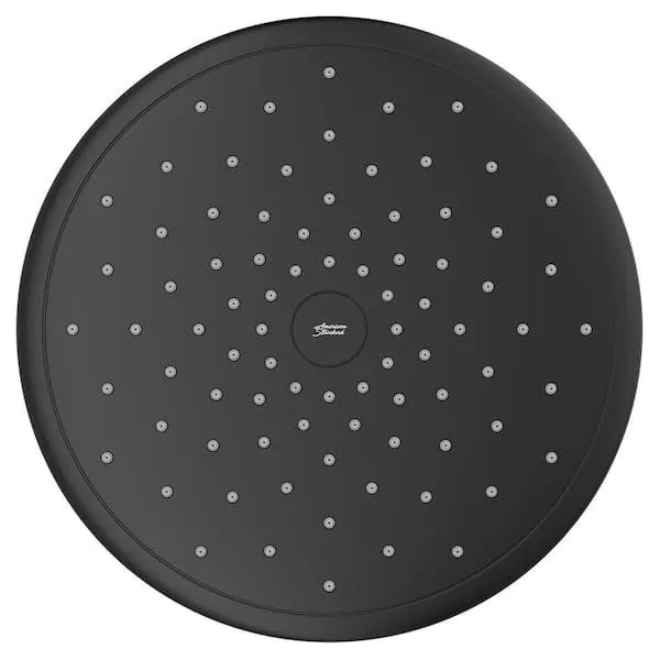 Spectra 1-Spray Patterns with 1.8 GPM 11 in. Wall Mount Fixed Shower Head in Matte Black