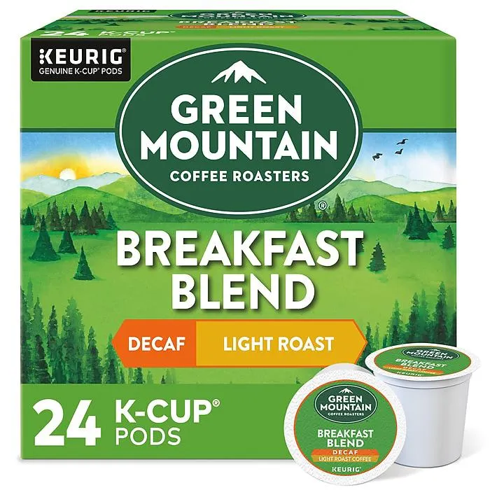 Green Mountain Breakfast Blend Decaf Coffee Keurig® K-Cup® Pods,