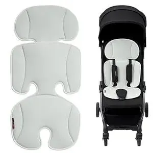Momcozy Stroller Cooling Pad | Universal Soft Cooler Pad, Breathable & Adjustable Car Seat Liner | Detachable 2-Piece Cooling Cushion | Fits Strollers, Car Seat, High Chair, Bassinet, Swing