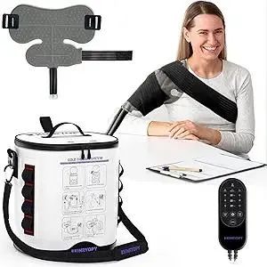 Cold Therapy Machine for Shoulder with Programmable Timer, Portable Ice Machine for Shoulder After Surgery, Lightweight Replacement Recovery System