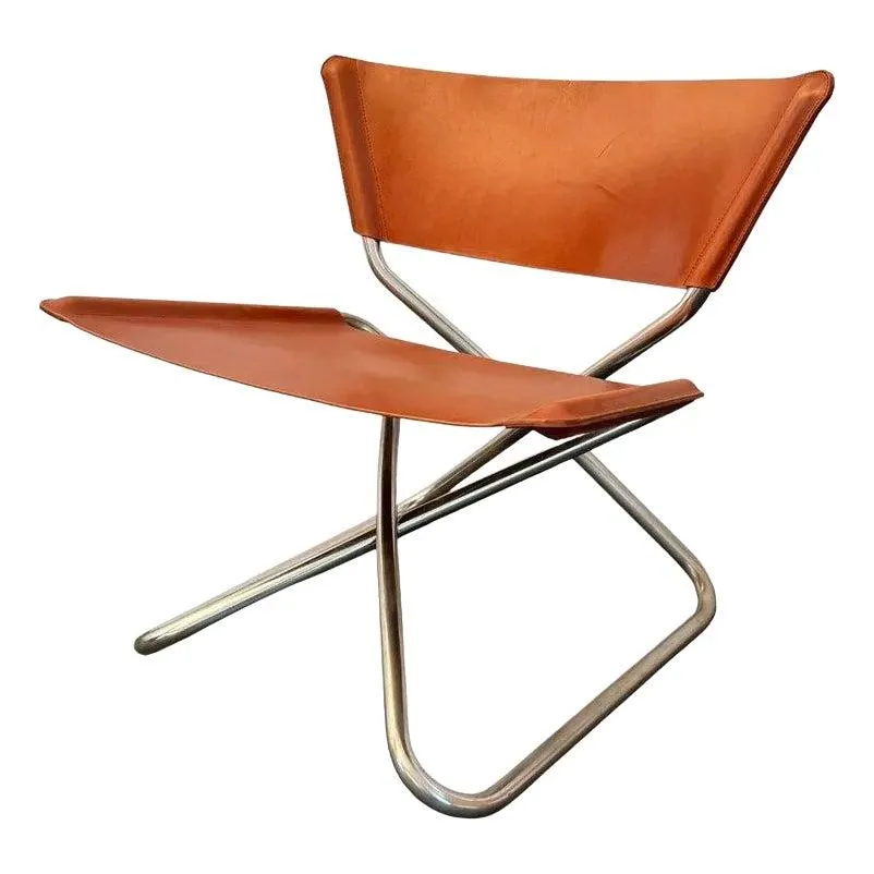 1970s Scandinavian Modern Leather "Z Down" Chair by Erik Magnussen for Torben Ørskov
