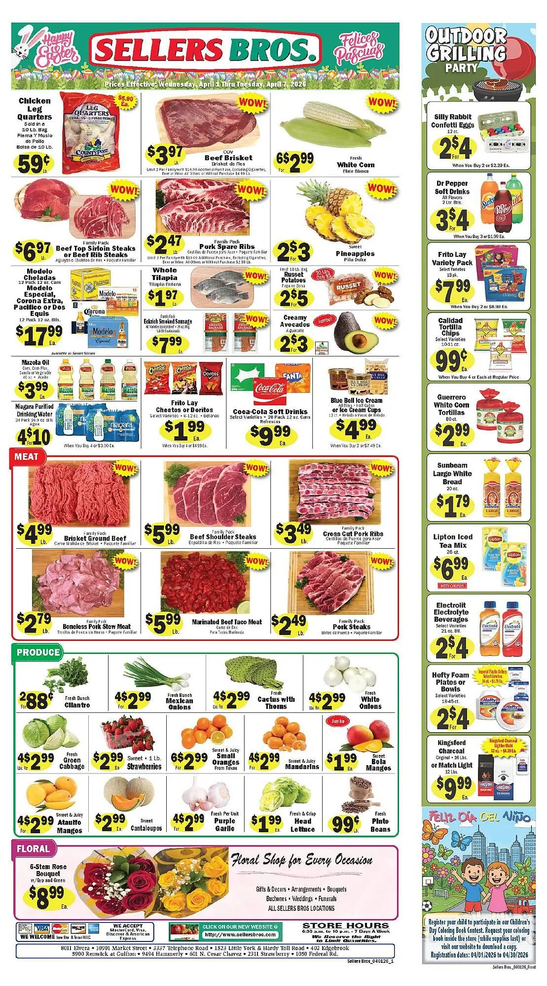 Weekly ad Sellers Bros weekly ad from April 1 to April 7 2026 - Page 1