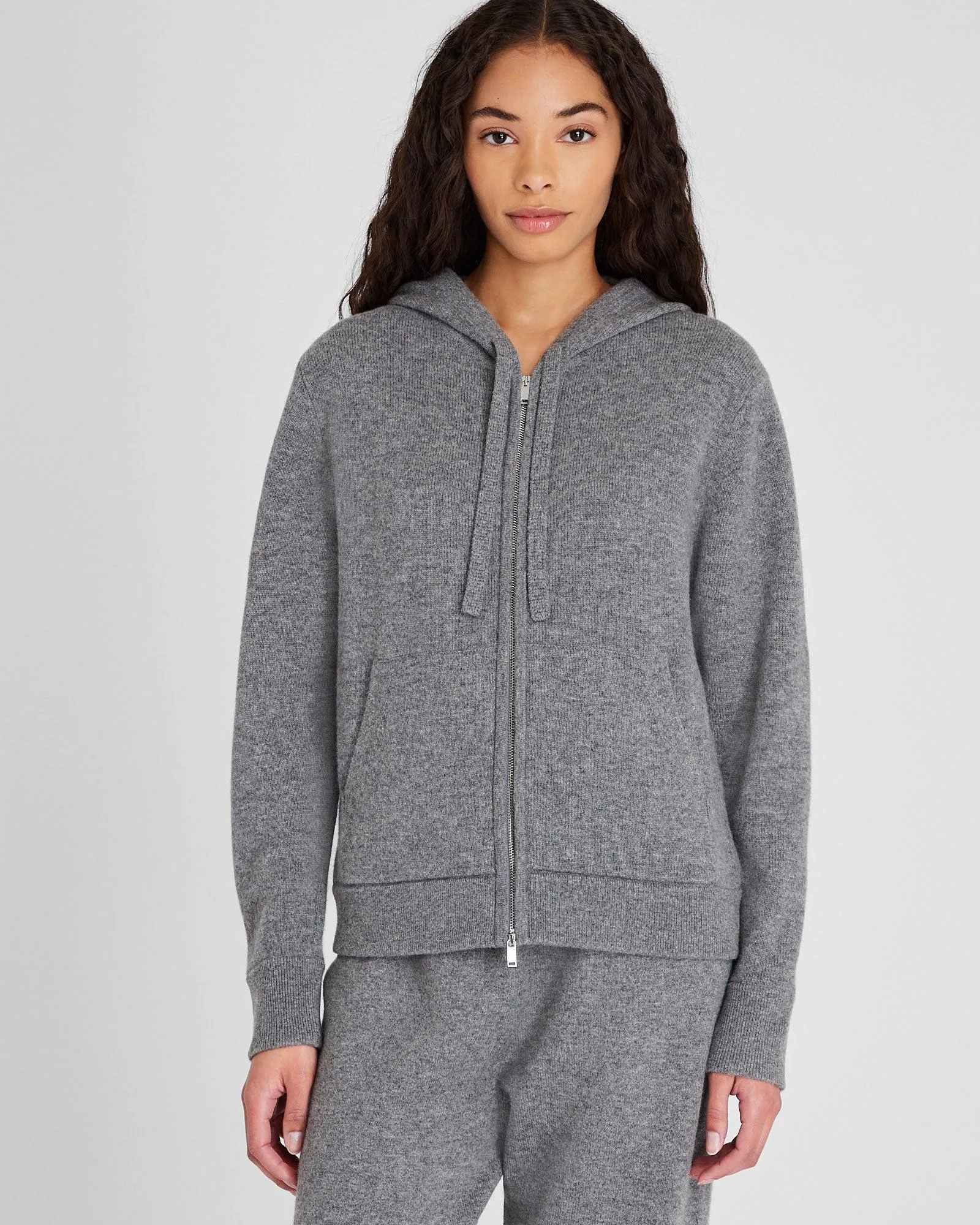 Cashmere Blend Full-Zip Hoodie