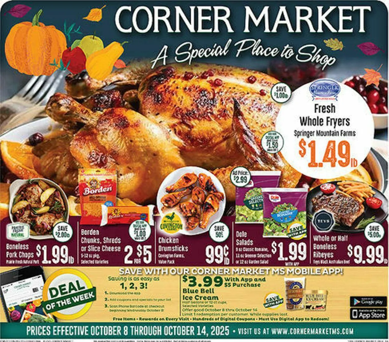 Weekly ad Corner Market from October 8 to October 14 2025 - Page 1