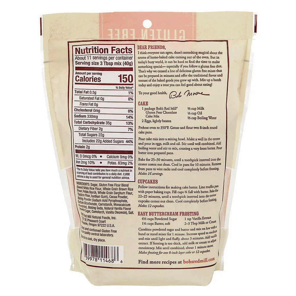 Bob’s Red Mill Gluten-Free Chocolate Cake Mix, 16 oz
