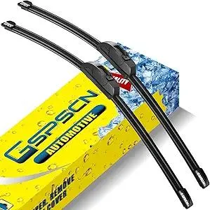 GSPSCN OEM QUALITY 24''+18'' Premium Original Replacement Windshield Wiper Blades,Quiet and Durable Stable High Performance All-Season Auto Wiper Blades for J Hook (Pack of 2)