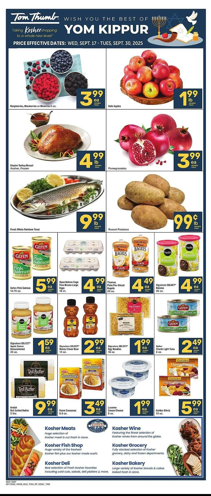 Weekly ad Tom Thumb weekly ad from September 17 to September 30 2025 - Page 1