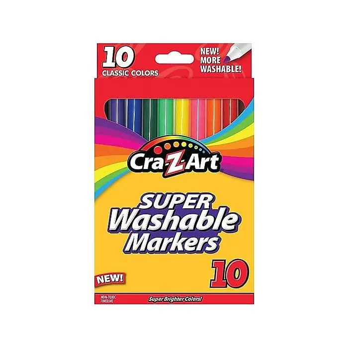 Cra-Z-Art Classic Super Washable Markers,