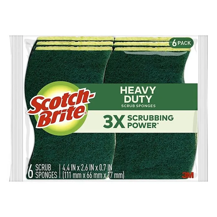 Scotch-Brite Heavy Duty Sponge with Scrubber,