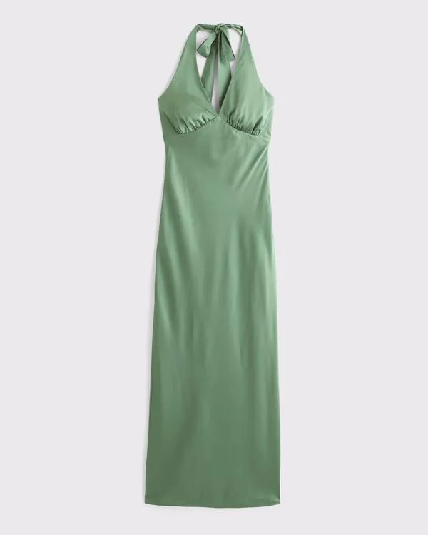 The A&F Julia Slip Halter Maxi Dress