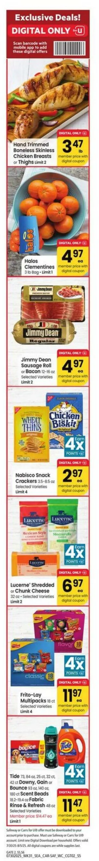 Weekly ad Carrs from July 30 to August 5 2025 - Page 2