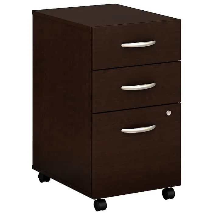 Bush Business Furniture Westfield 3-Drawer Mobile Vertical File Cabinet,