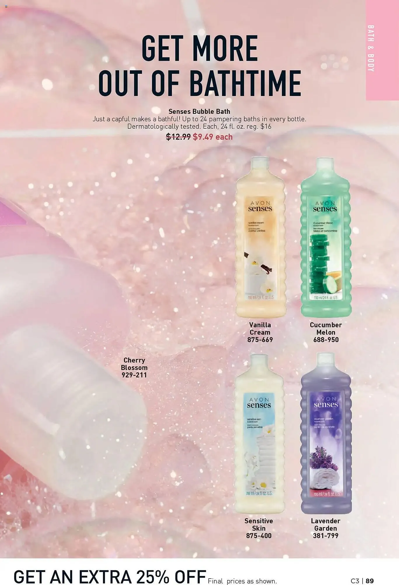 Weekly promotion Avon weekly ad spanning from January 28 to March 11 2026 - Page 89 for Catalogue 365