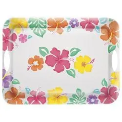 Hibiscus Handle Tray