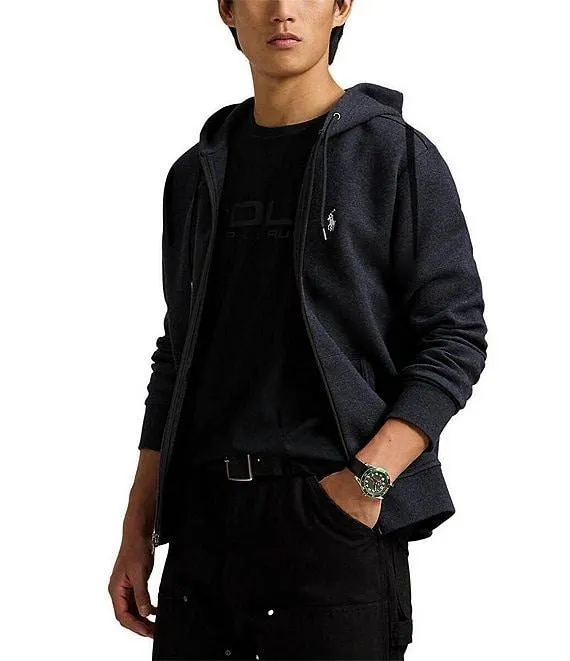 Big & Tall Double-Knit Solid Full-Zip Hoodie