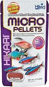 Hikari Tropical Semi-Floating Micro Pellets Fish Food, 0.77 Oz (22g)