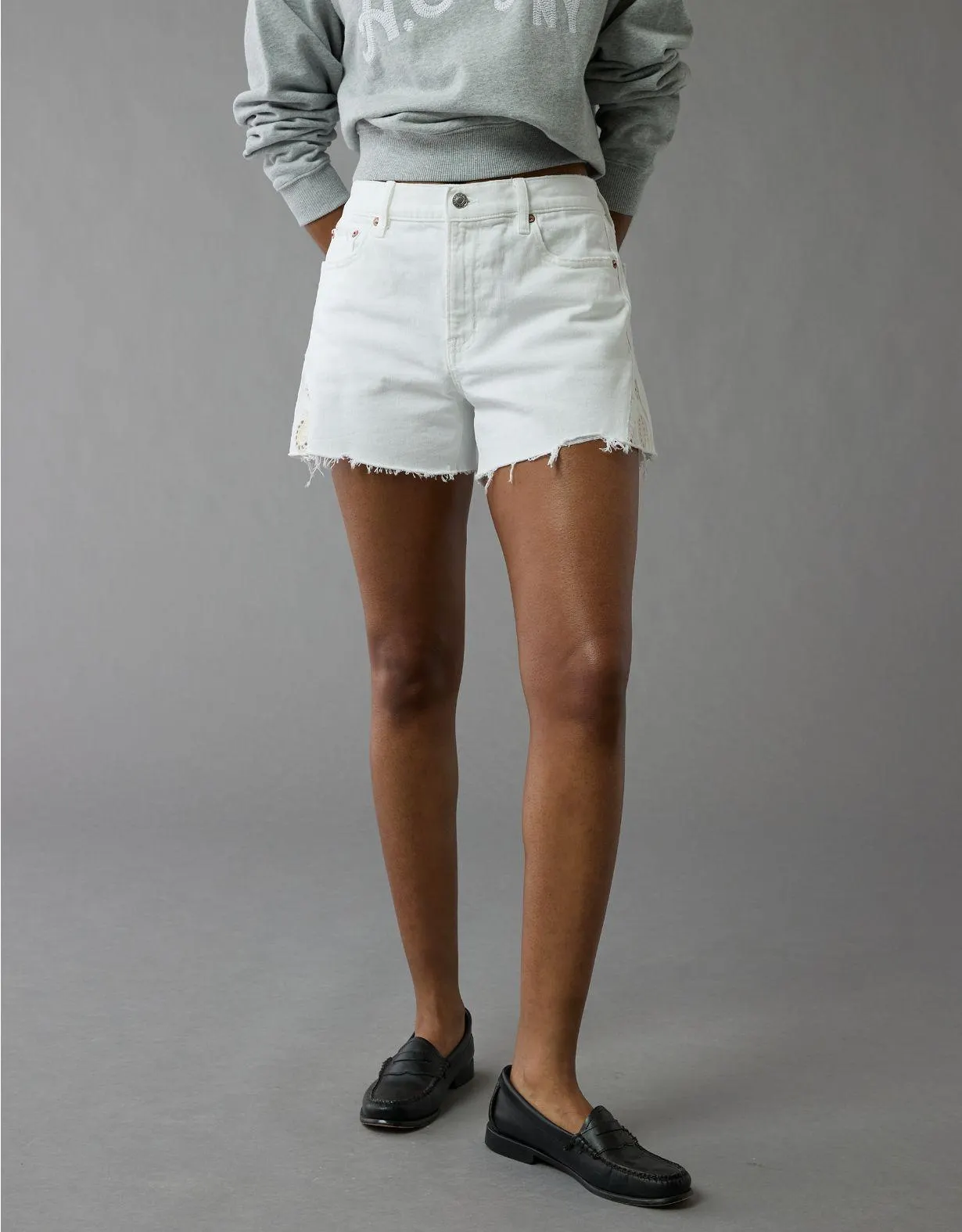 AE Stretch Low-Rise Ex-Boyfriend Denim Short