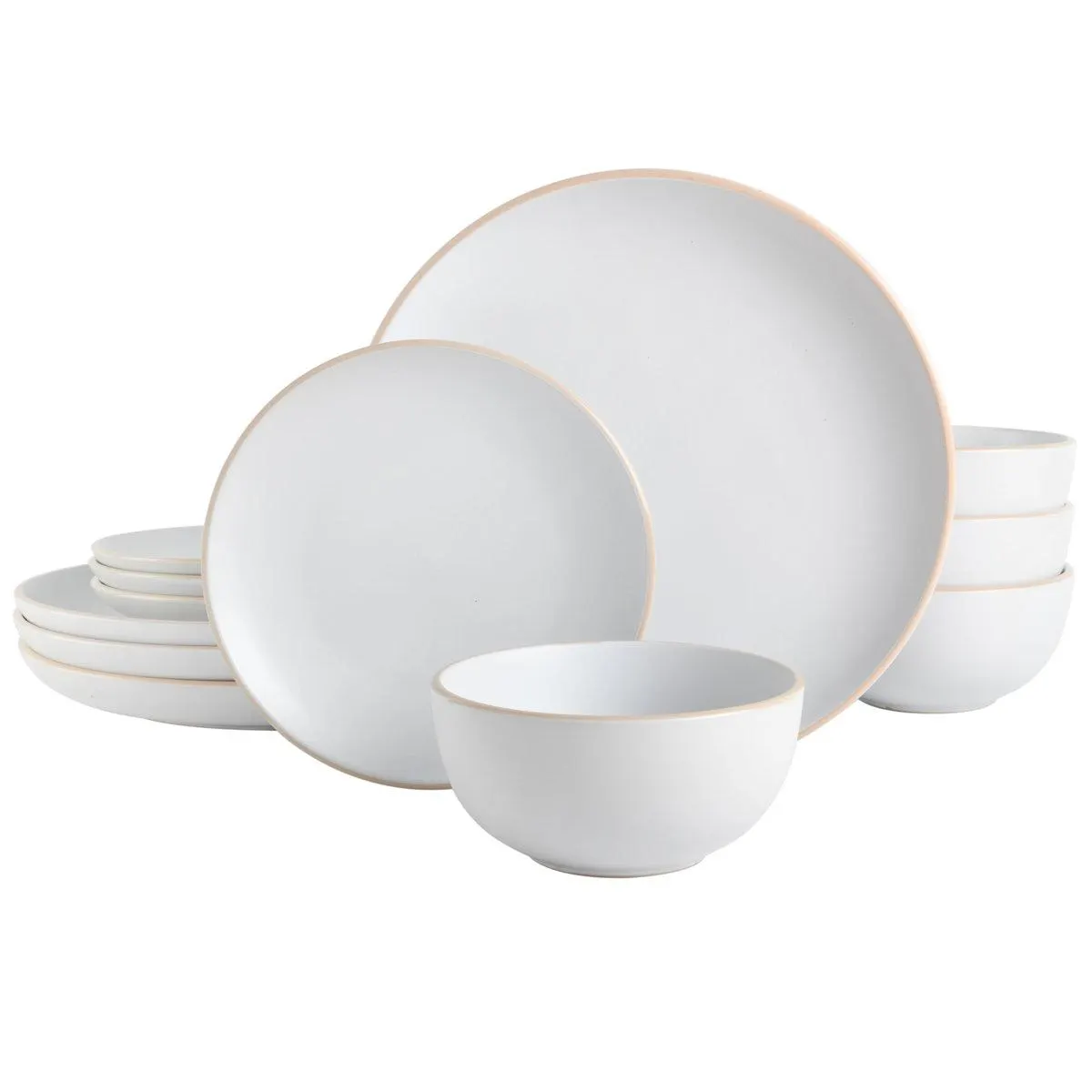 Rockaway 12 Piece Dinnerware Set