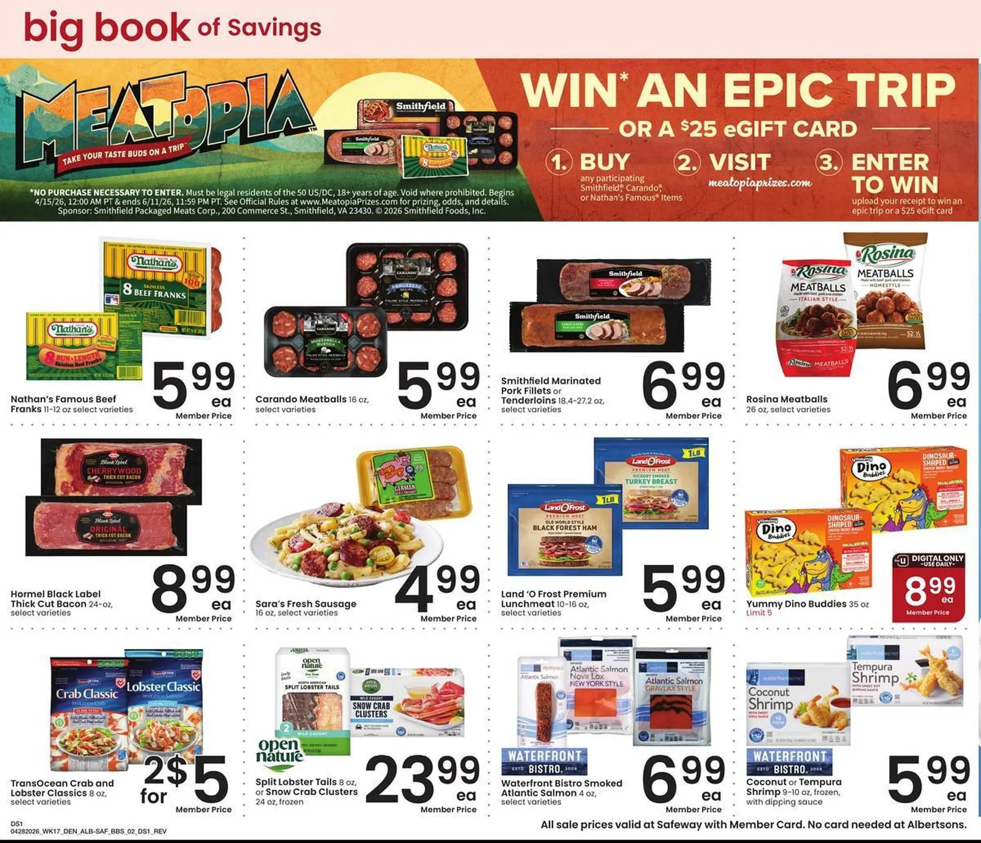 Weekly promotion Safeway weekly ad spanning from April 28 to May 25 2026 - Page 2 for Catalogue 365