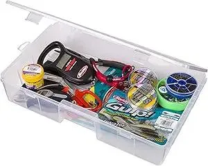 Flambeau Outdoors 7000R Fishing - Clear Double Deep Bulk Core Fishing Lure, and Gear Storage, Tuff Tainer Includes Zerust Anti-Rust Tab