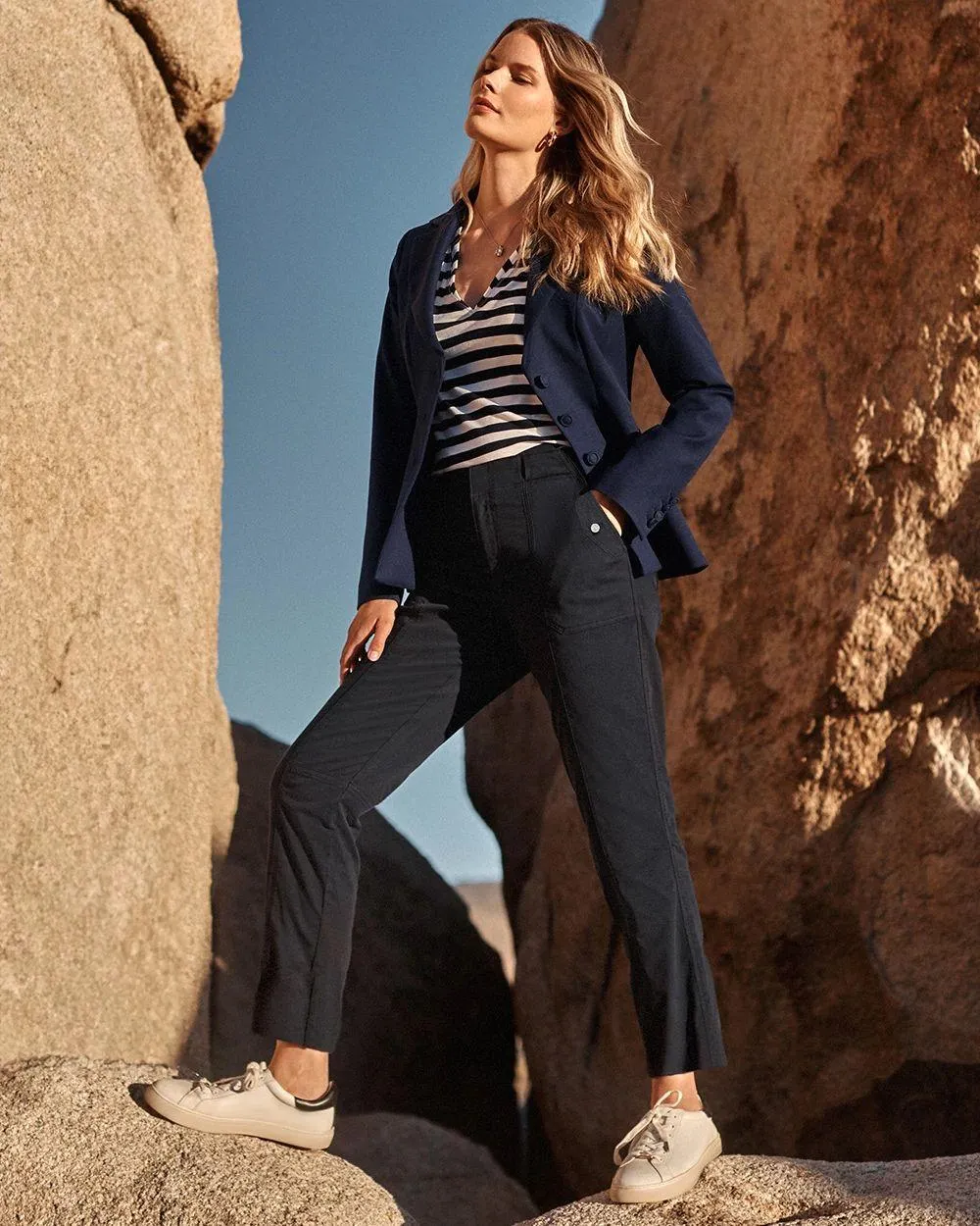 High-Rise Pret-A-Jet Slim Ankle Pants
