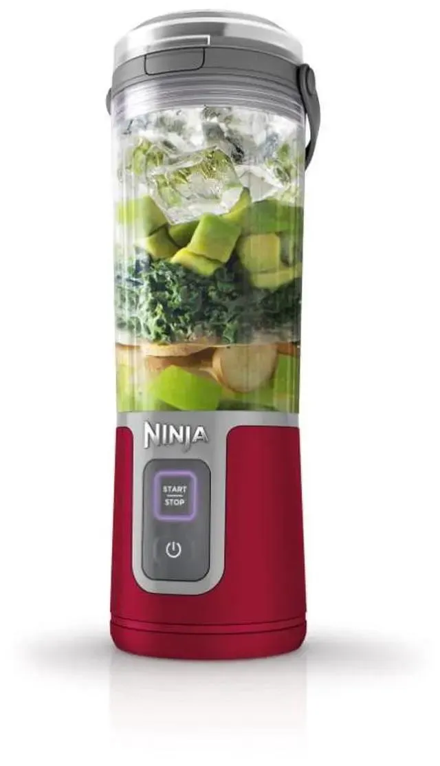 Ninja BC100CRC Cranberry 16 oz. Jar Size Blast Portable Blender, Cordless, 16oz. Vessel, Personal Blender for Shakes & Smoothies