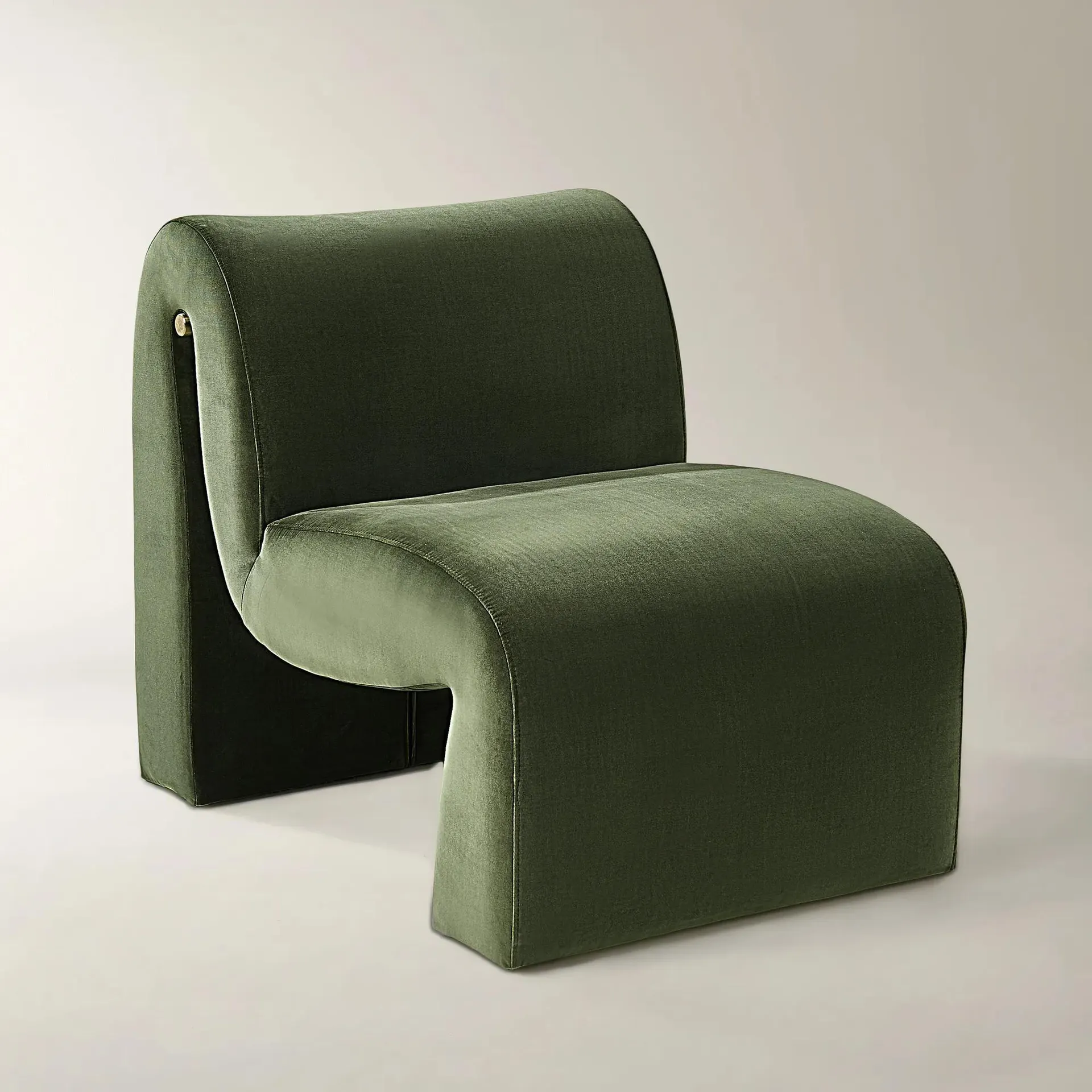 Cora Velvet Accent Chair - Jade Green