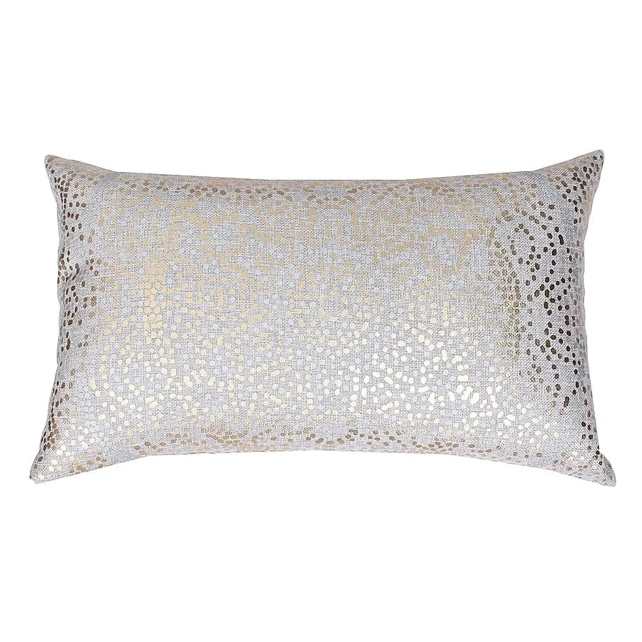 allen + roth 20-in x 12-in Silver Rectangular Indoor Decorative Pillow